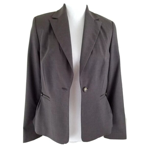 Banana Republic~Woman Size  2~Dusty Brown Wool Blend Career Blazer Jacket NWT. - Picture 6 of 9